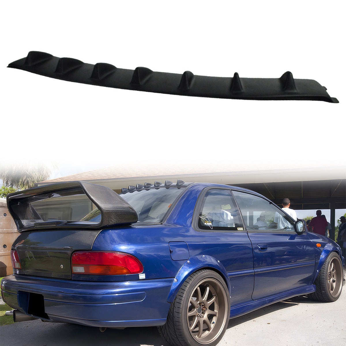 1993-2001 Subaru Impreza VTX Style Fin Rear Roof Spoiler Wing ABS