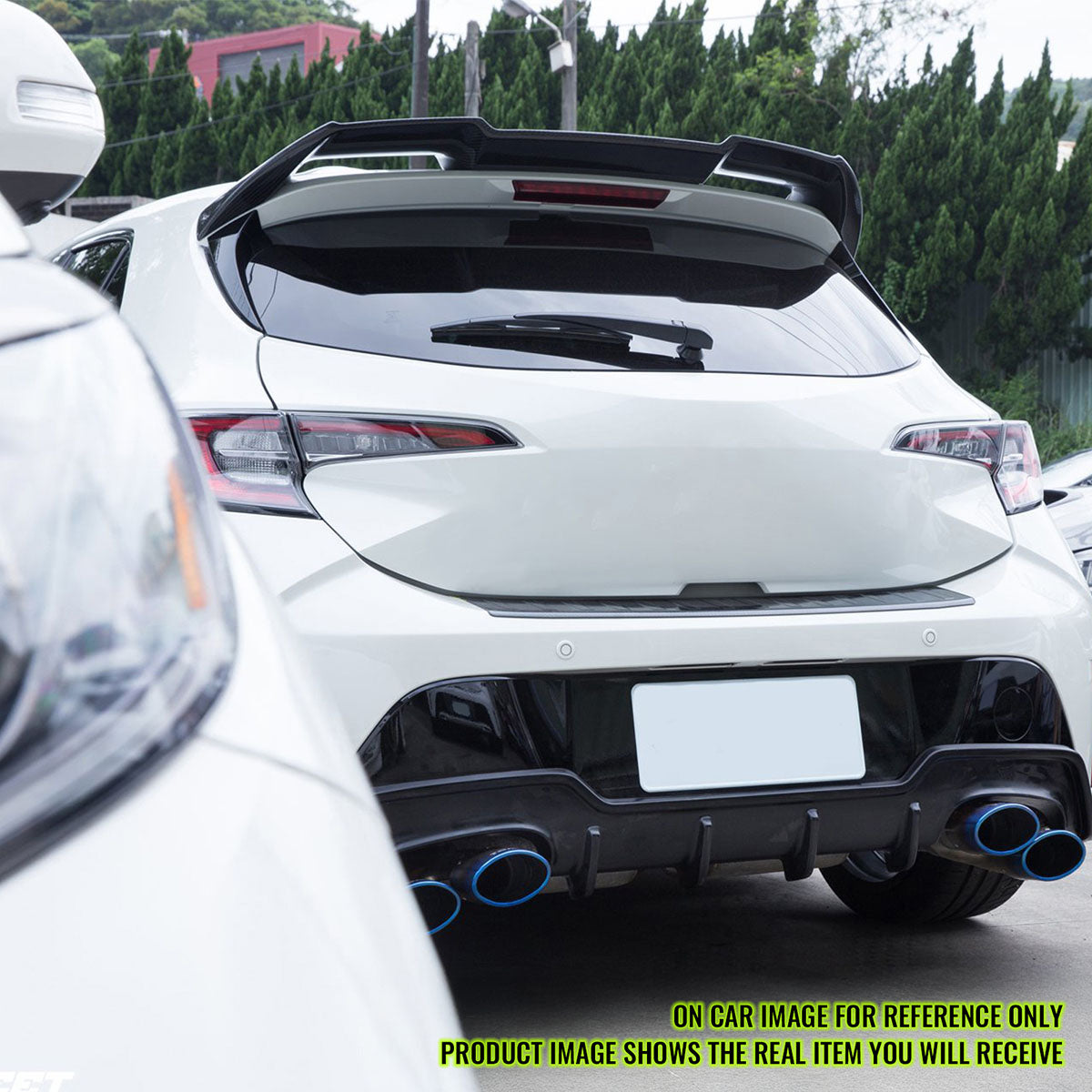 2019-2025 Toyota GR Corolla Sport J Style Unpainted Gray Roof Spoiler