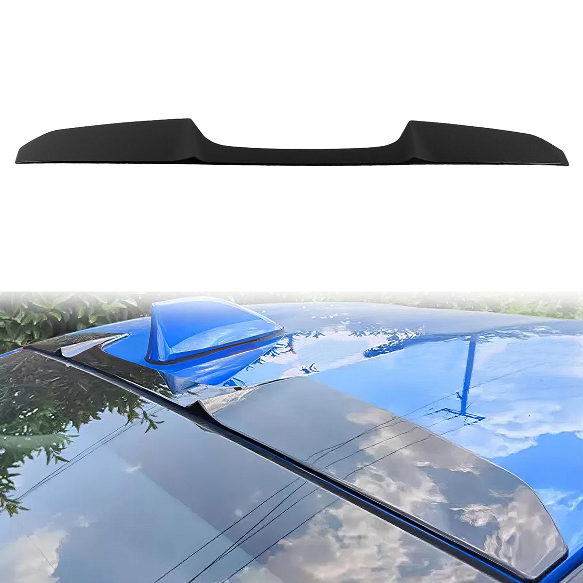 2022-2025 Subaru BRZ Toyota GR86 Roof Spoiler Gloss Black Window Visor