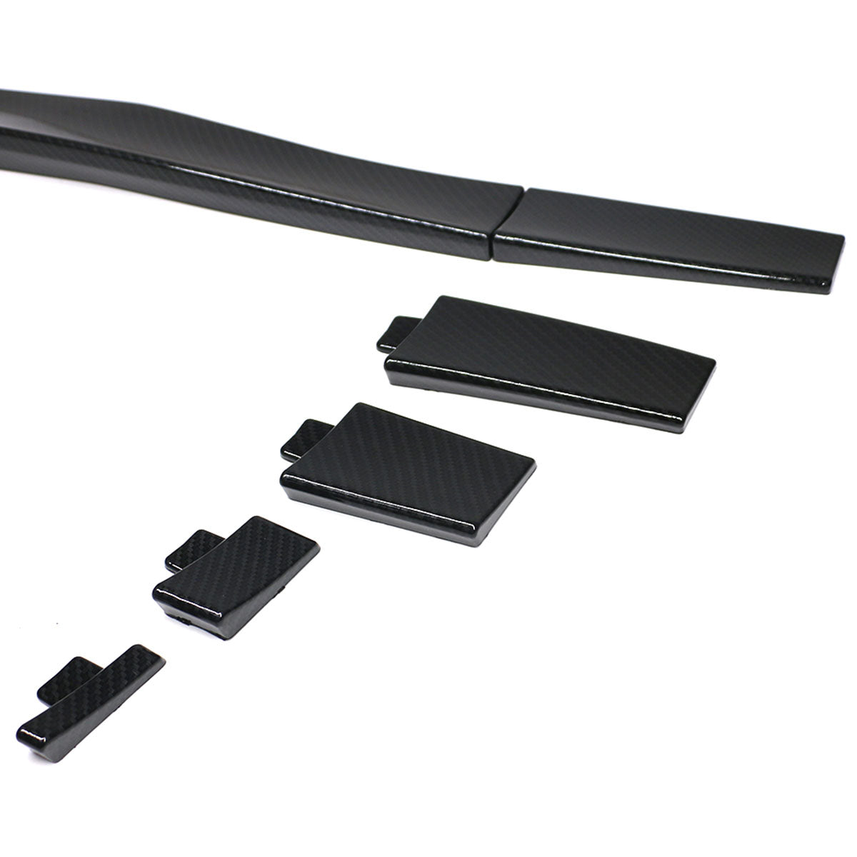 Universal Fitment Carbon Fiber Print Adjustable Rear Roof Spoiler ABS