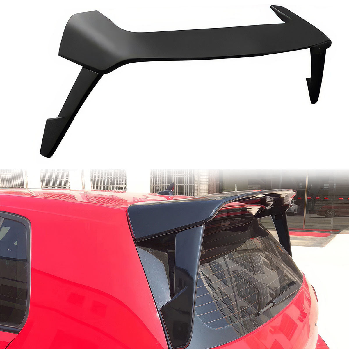 2015-2020 Golf 7 GTI MK Style Rear Roof Spoiler Wing Lip ABS
