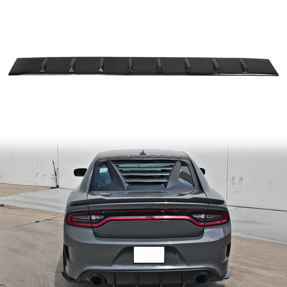 2011-2023 Dodge Charger IKON Style Shark Fin Roof Vane Spoiler Wing