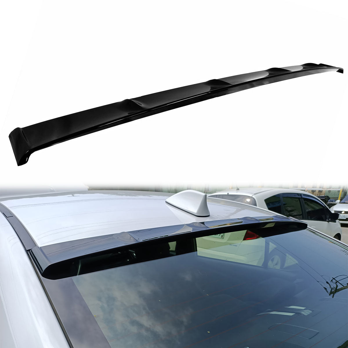 2022-2025 Subaru WRX D Style Gloss Black Rear Roof Spoiler ABS