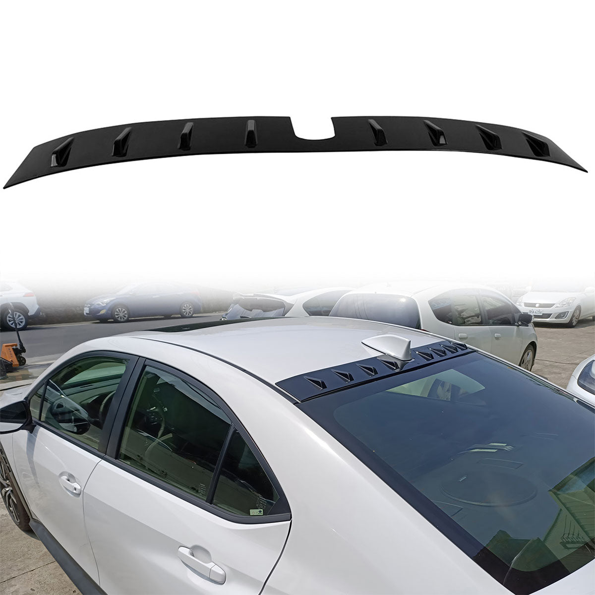 2022-2025 Subaru WRX D2 Style Gloss Black Rear Roof Spoiler ABS