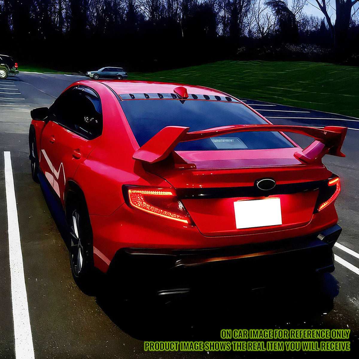 2022-2025 Subaru WRX D2 Style Matte Black Rear Roof Spoiler ABS