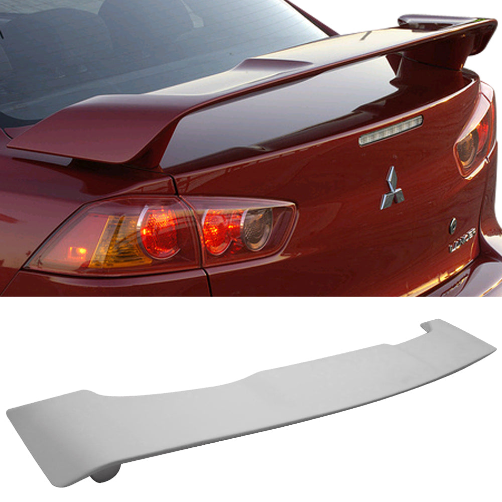 Fits 08-15 Mitsubishi Lancer ABS OE Rear Spoiler Wing Unpainted