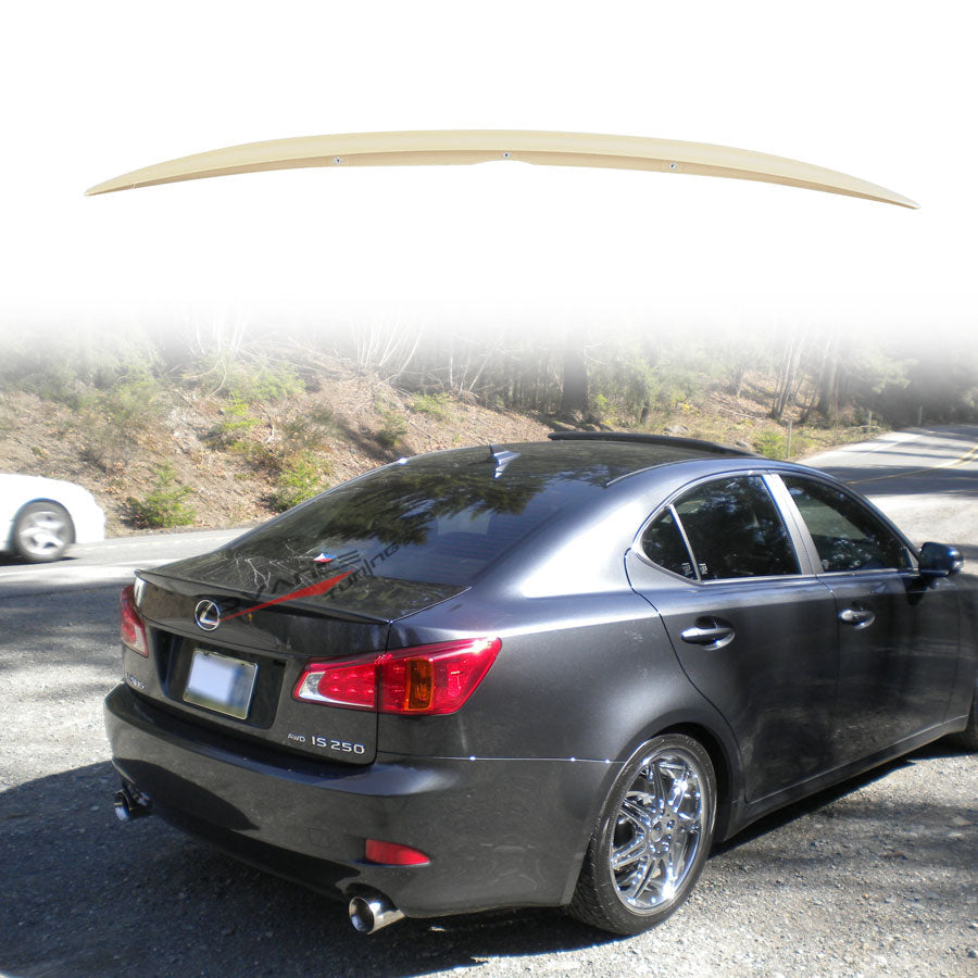 2006-2013 Lexus IS250 IS350 Unpainted Rear Spoiler Wing Lip ABS