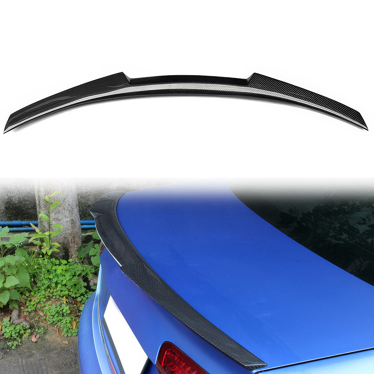 2017-2023 Audi A4 B9 M4 Style Carbon Fiber Trunk Spoiler Wing