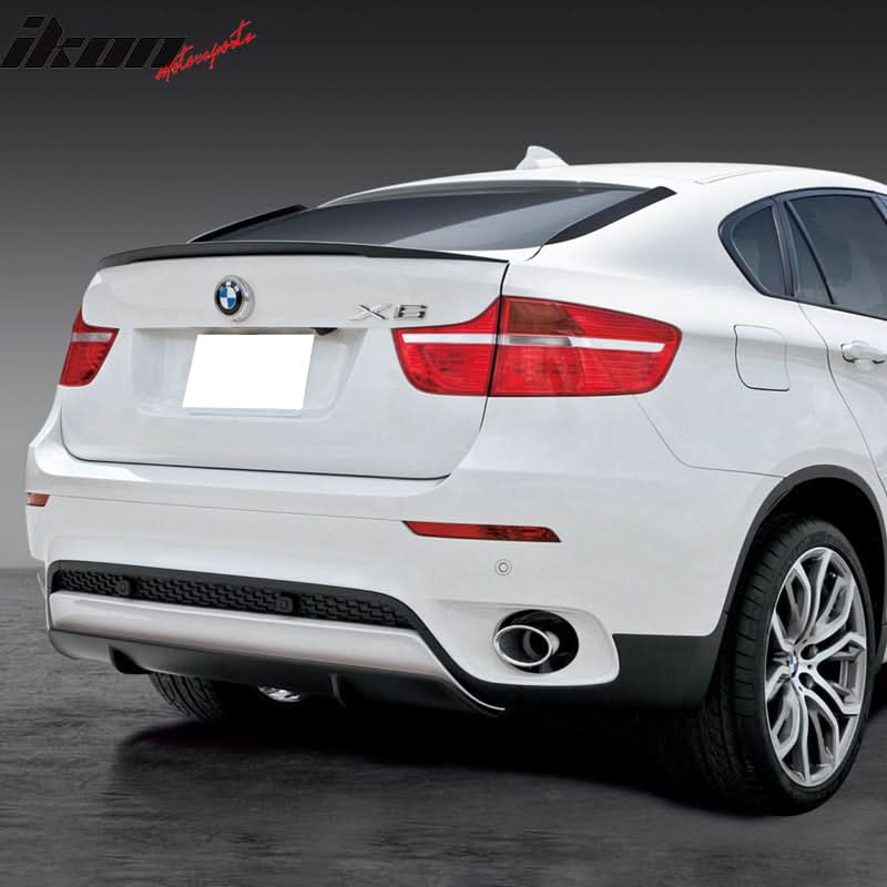 2008-2014 BMW E71 X6 Performance Style Matte Black Rear Spoiler Wing