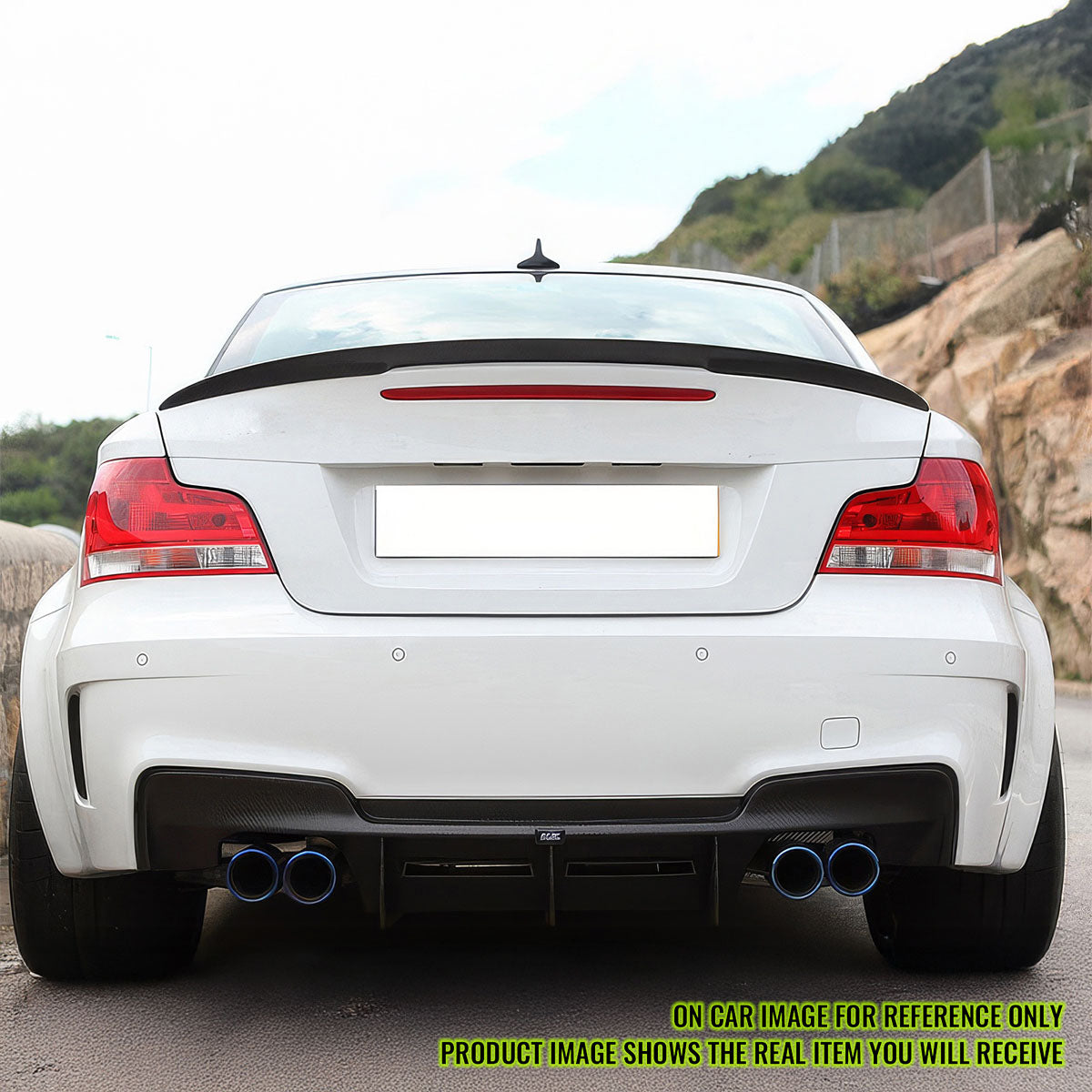 2007-2011 BMW E82 1 Series P Style Matte Black ABS Rear Spoiler Wing