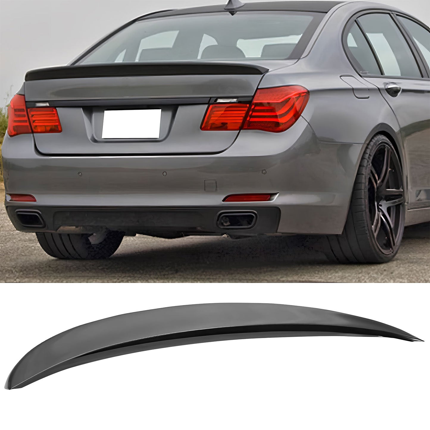 2009-2015 BMW F01 7 Series A Style Rear Trunk Lid Spoiler Wing Lip ABS