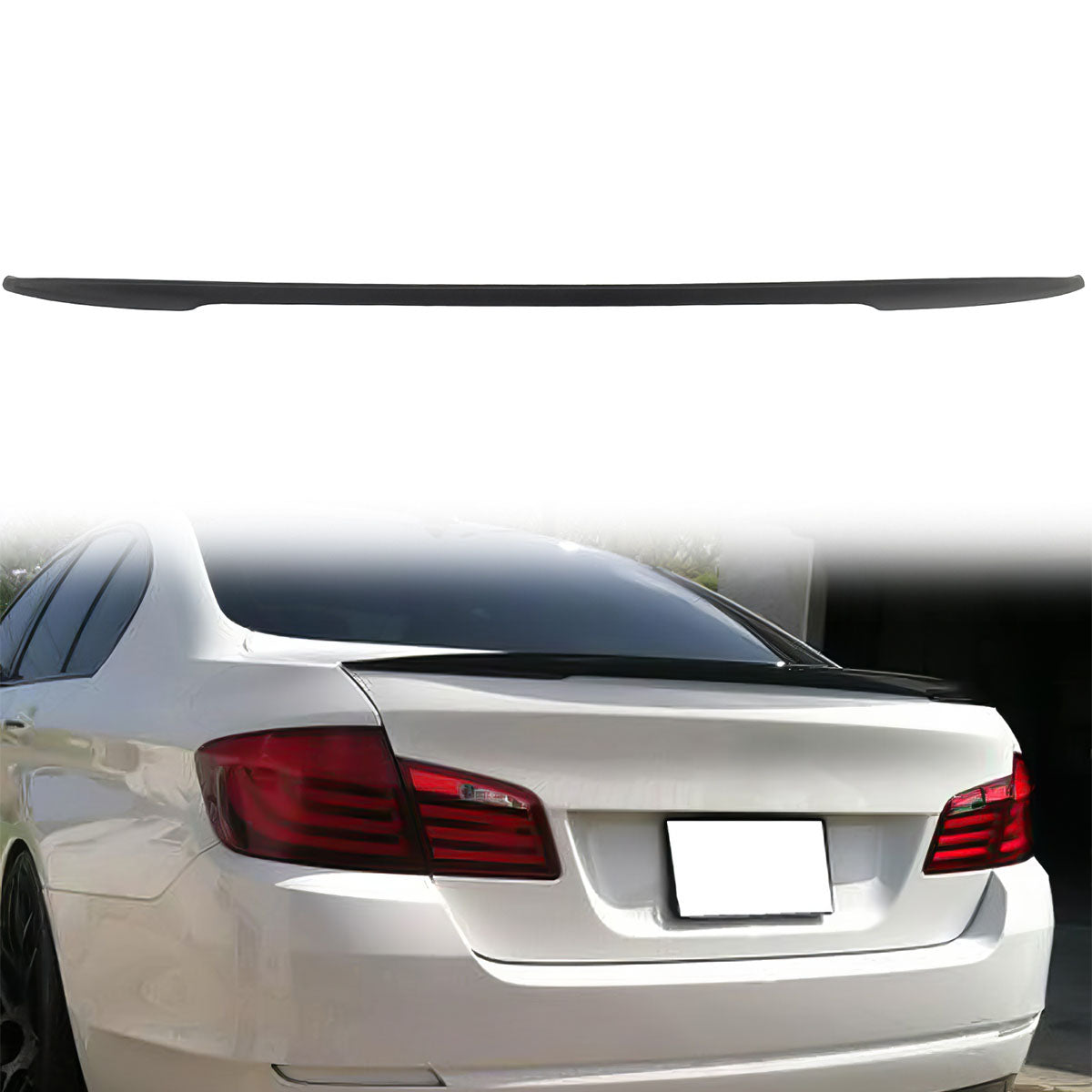 2011-17 BMW F10 5 Series Performance Matte Black Rear Spoiler Wing ABS