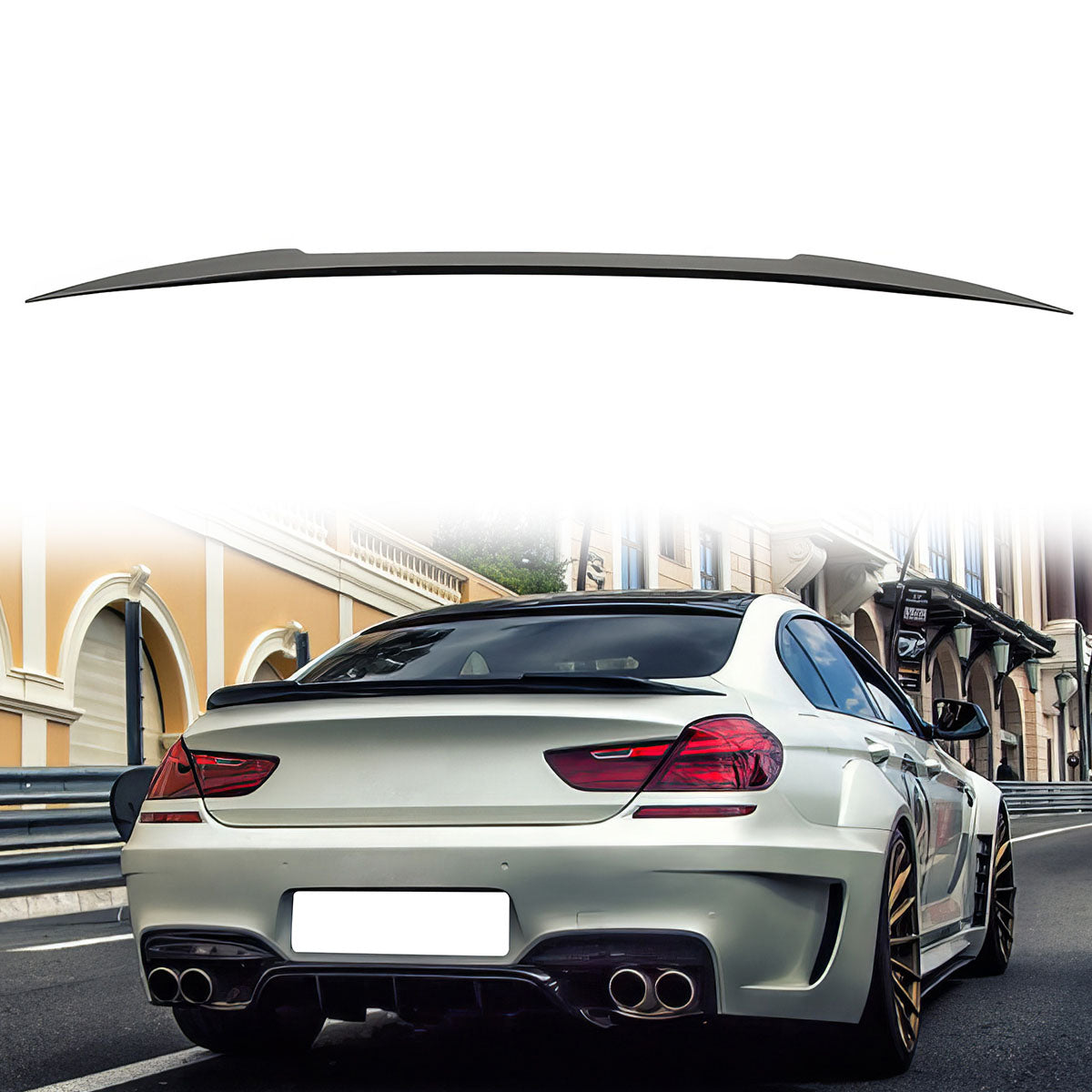 2012-18 BMW F12 6 Series Convertible Matte Black Rear Spoiler Wing ABS