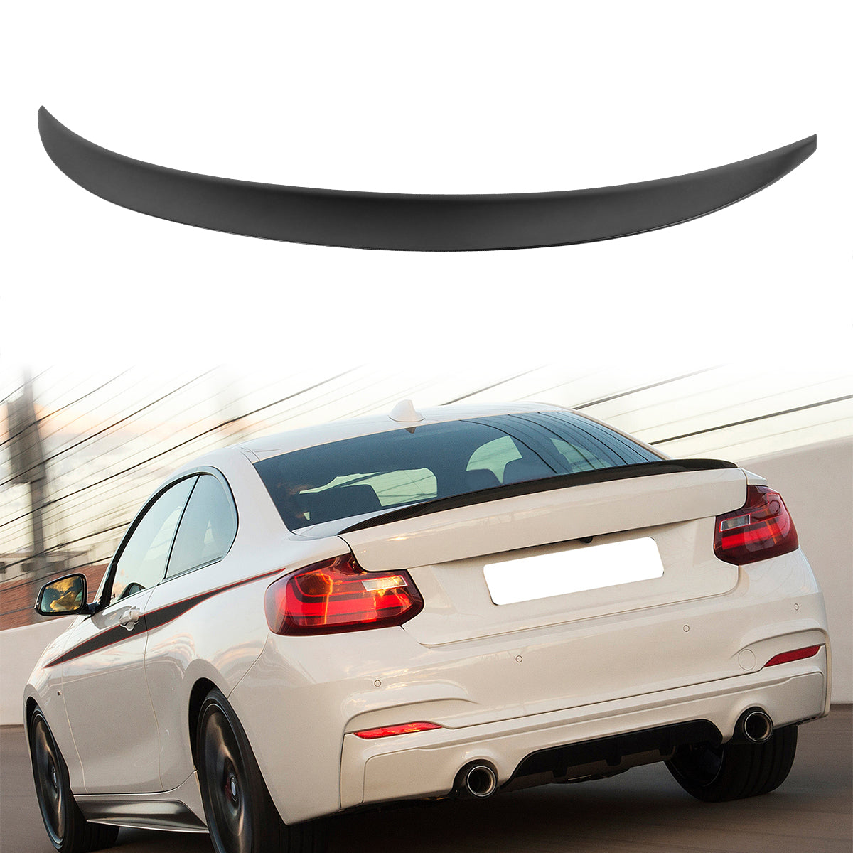 2014-2021 BMW F22 2 Series P Style Unpainted Rear Spoiler Wing ABS