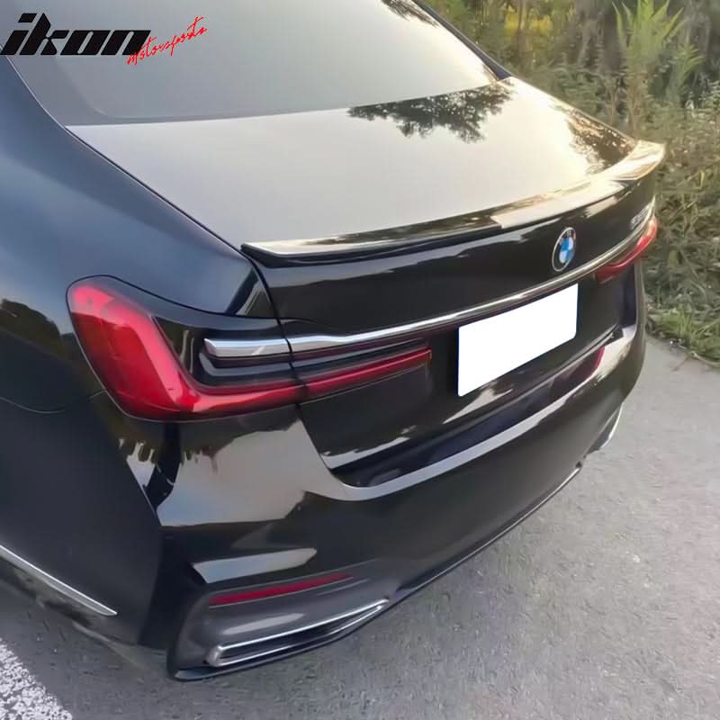 2020-2022 BMW G12 7-Series IK Style Gloss Black Rear Spoiler Wing ABS