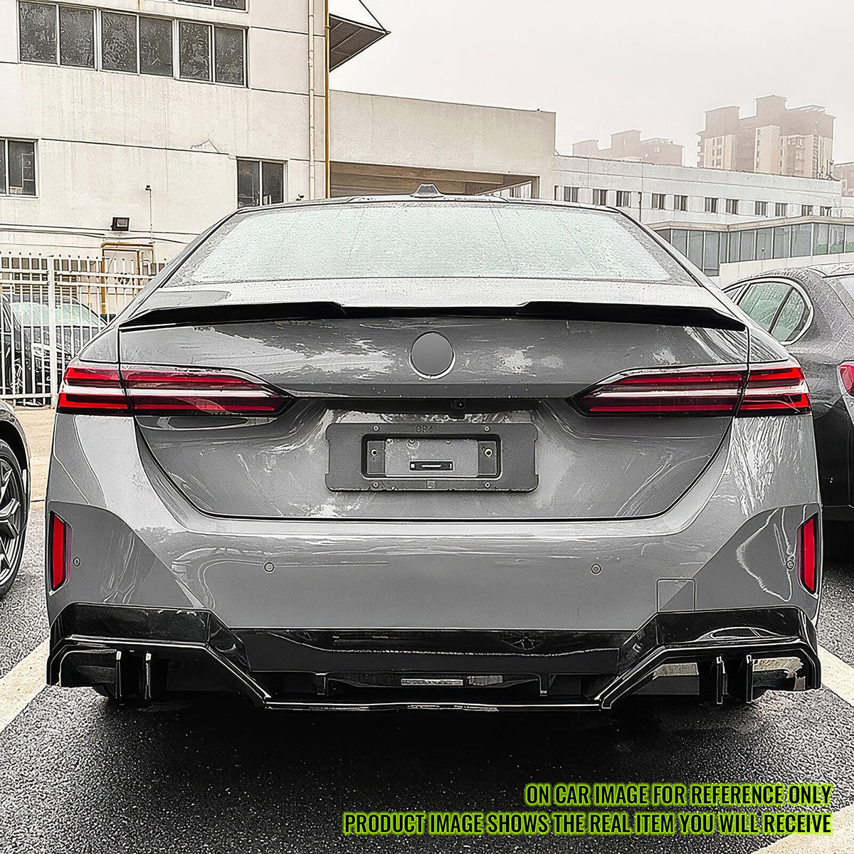 2024-2025 BMW G60 5-Series i5 M5 V Style Trunk Spoiler CF Print ABS