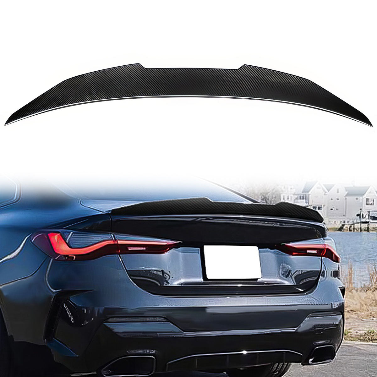 2021-2023 BMW G22 430i G82 M4 PSM Trunk Spoiler ABS