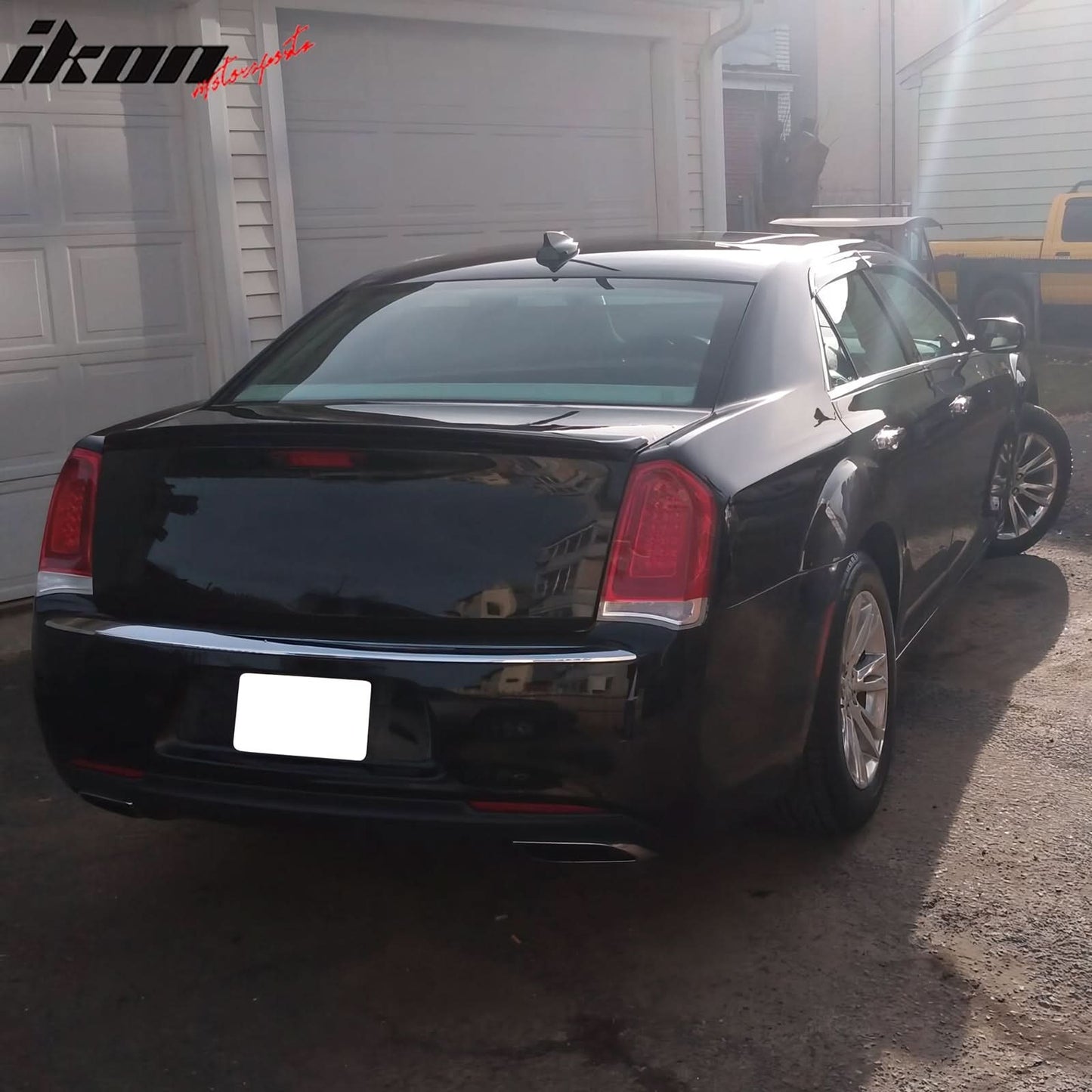 2011-2023 Chrysler 300 Painted #PX8 Black Rear Spoiler Wing ABS
