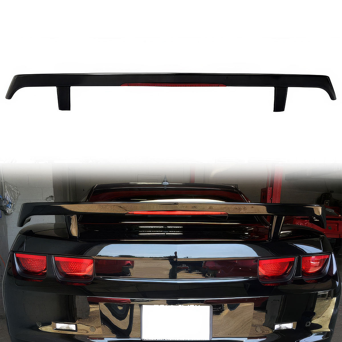 2010-2013 Chevy Camaro GM Style Trunk Spoiler Wing With Light ABS