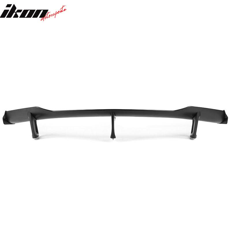 Universal Fitment 3 Post Unpainted Black Rear Spoiler Wing ABS
