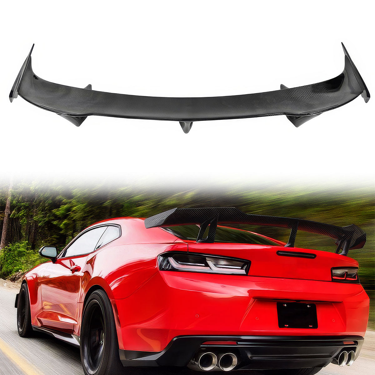 2016-2023 Chevy Camaro ZL1 1LE Style Carbon Fiber Trunk Spoiler Wing