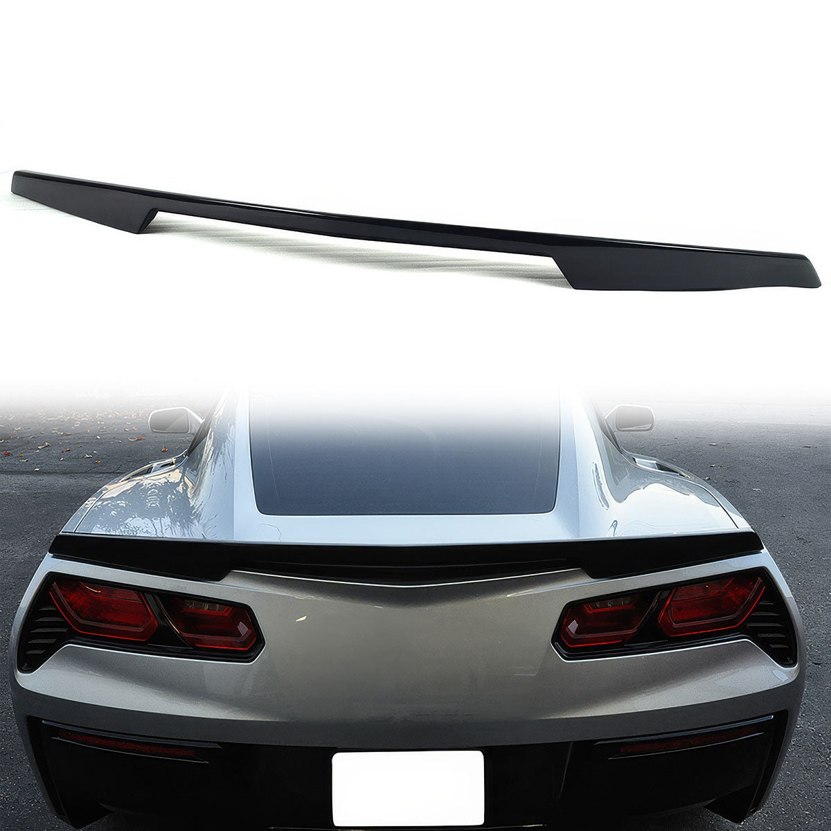 2014-2019 Chevrolet Corvette C7 Painted ABS Rear Trunk Spoiler Wing
