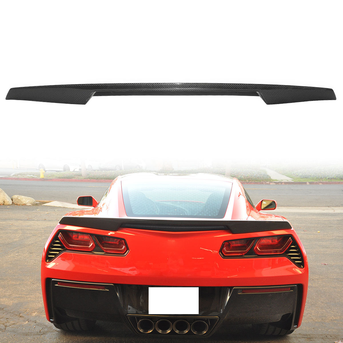 2014-2019 Chevy Corvette C7 Z51 Style Carbon Fiber Trunk Spoiler