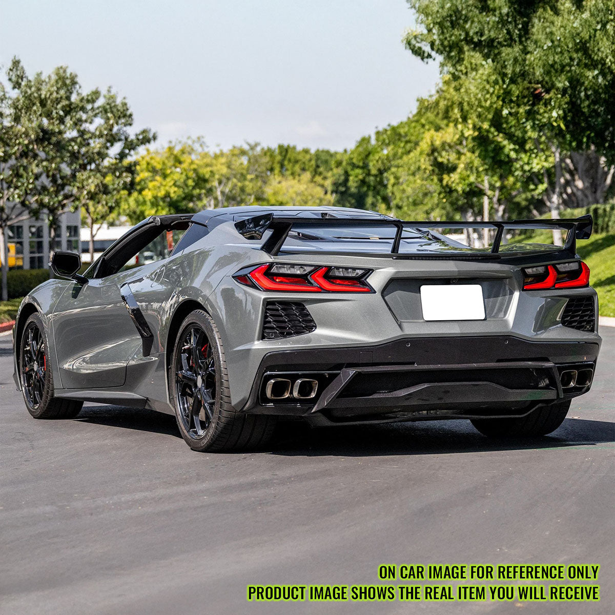 2020-2025 Chevy Corvette High Wing Trunk Spoiler Wing ABS