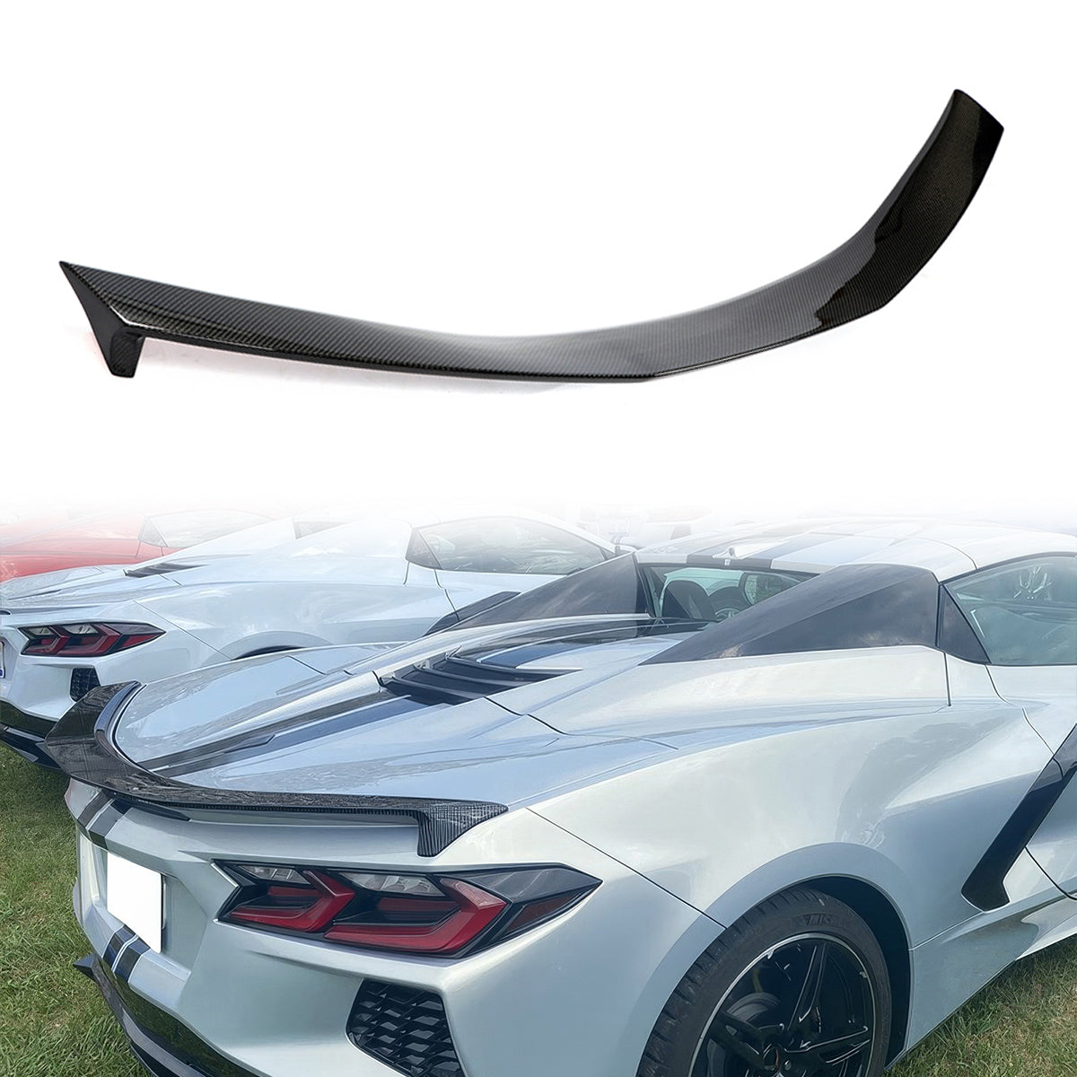 2020-2025 Chevy Corvette Z51 Low Profile Trunk Rear Spoiler ABS