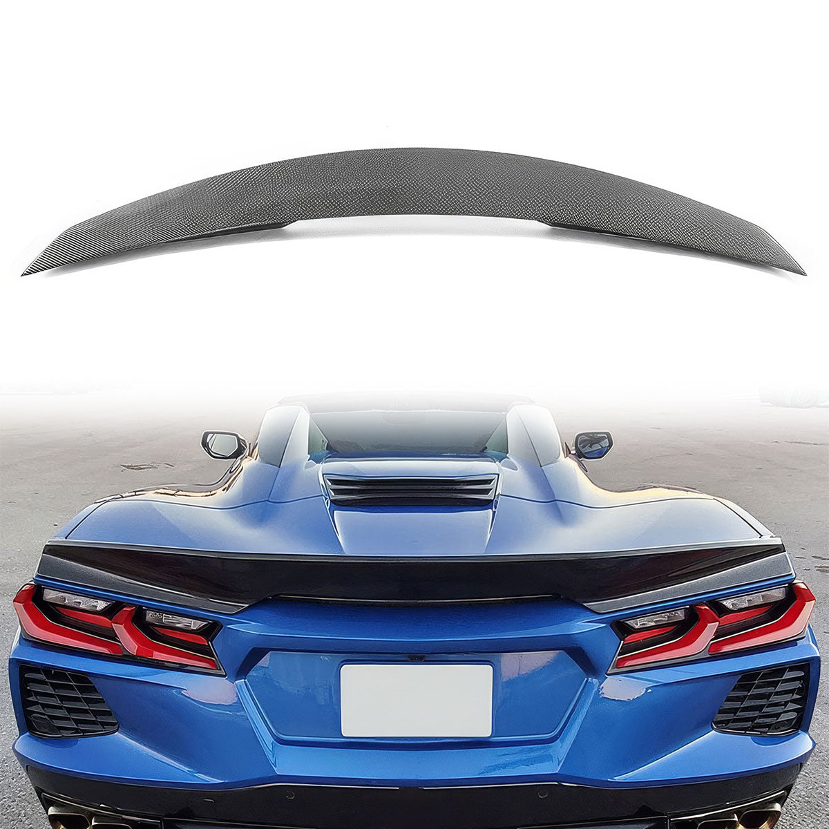 2020-2025 Chevy Corvette RSC 2-Door Matte Black Rear Spoiler ABS