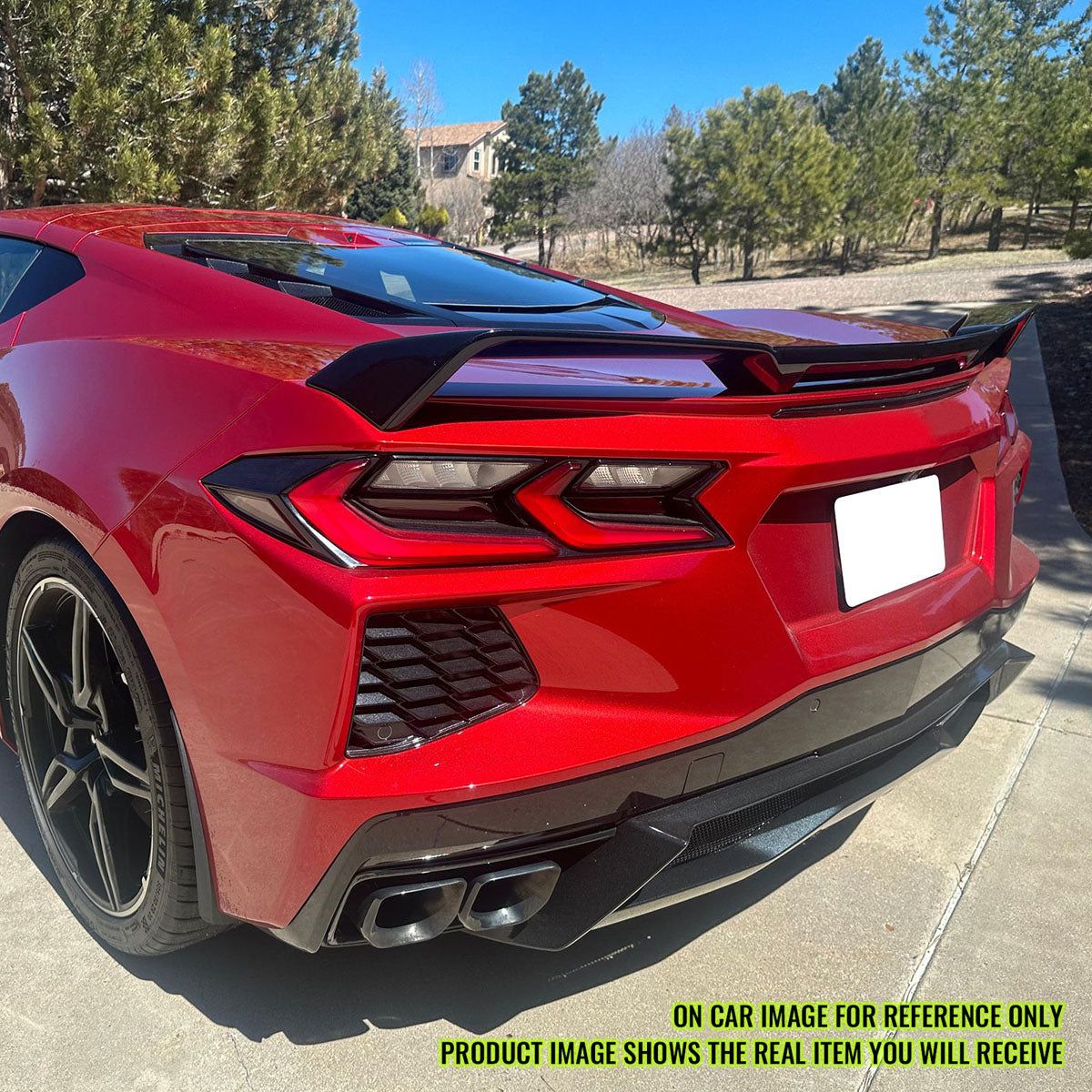 2020-2025 Chevy Corvette Z51 Style Trunk Rear Spoiler Wing ABS