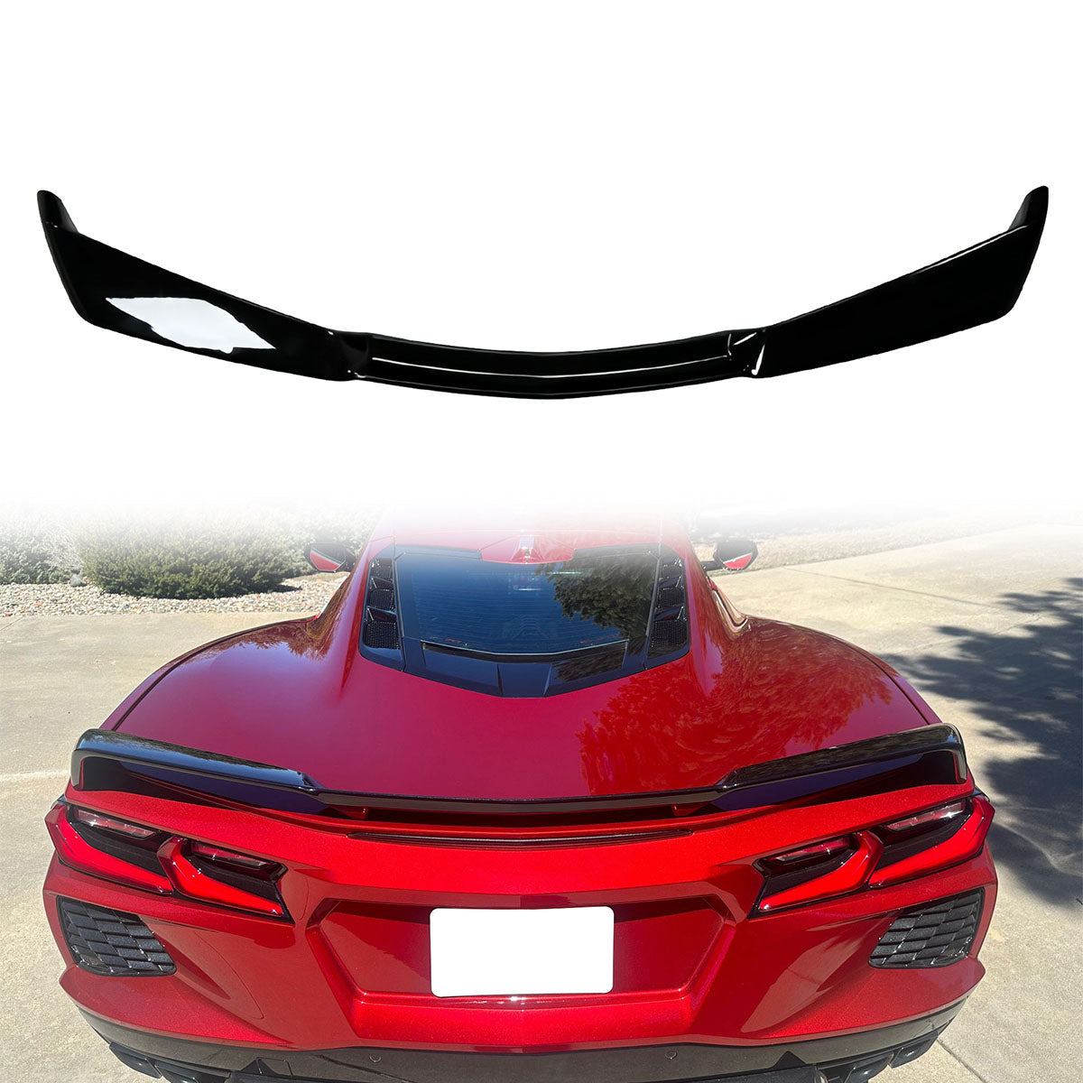 2020-2025 Chevy Corvette Z51 Style Trunk Rear Spoiler Wing ABS