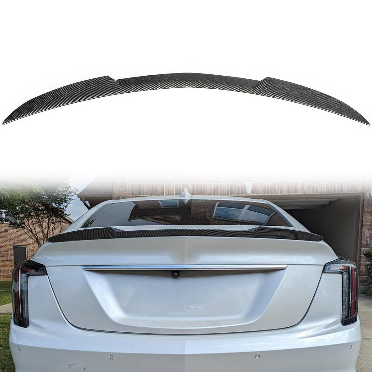 2020-2023 Cadillac CT5 CS Style Rear Trunk Spoiler Tail Wing ABS