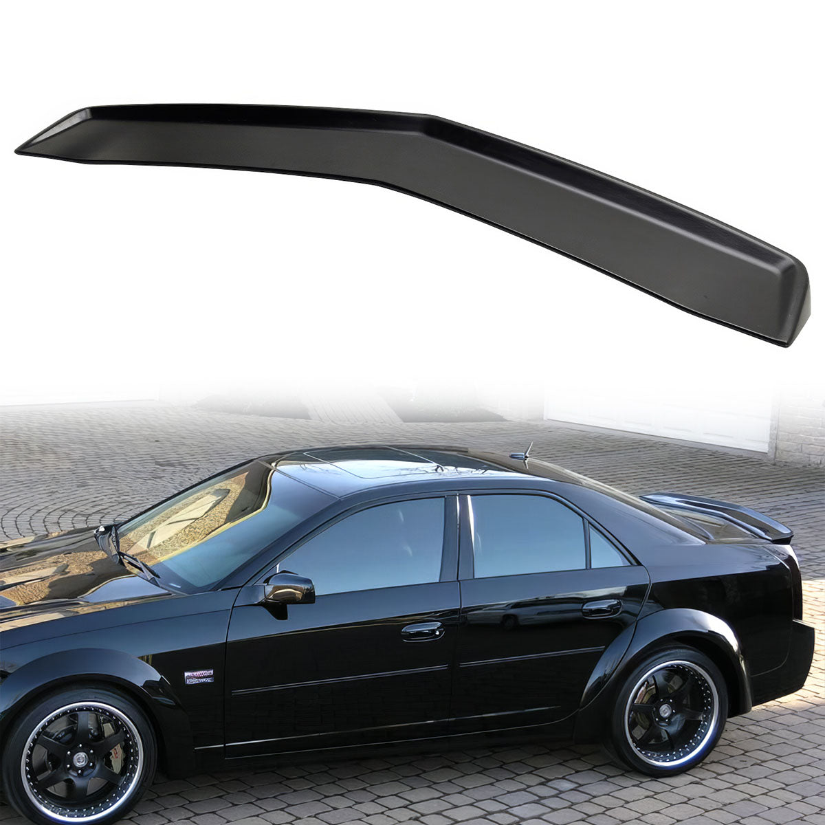 2003-2007 Cadillac CTS OE Style Primer Black Rear Trunk Spoiler ABS