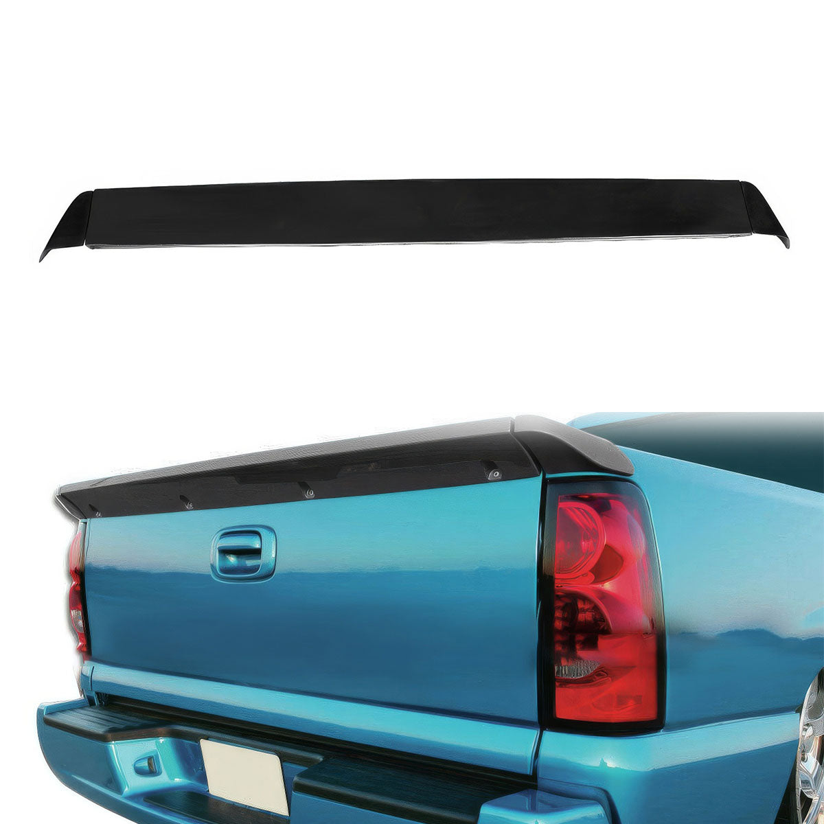 2007-2014 Chevy Silverado SS Unpainted Trunk Tail Gate Spoiler Wing PU