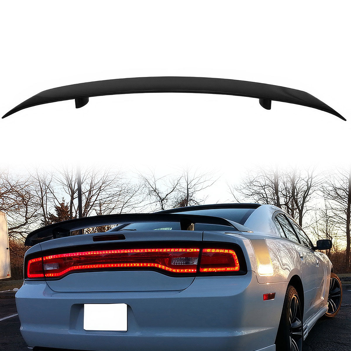 2011-2023 Dodge Charger OE Style Rear Trunk Spoiler Wing ABS