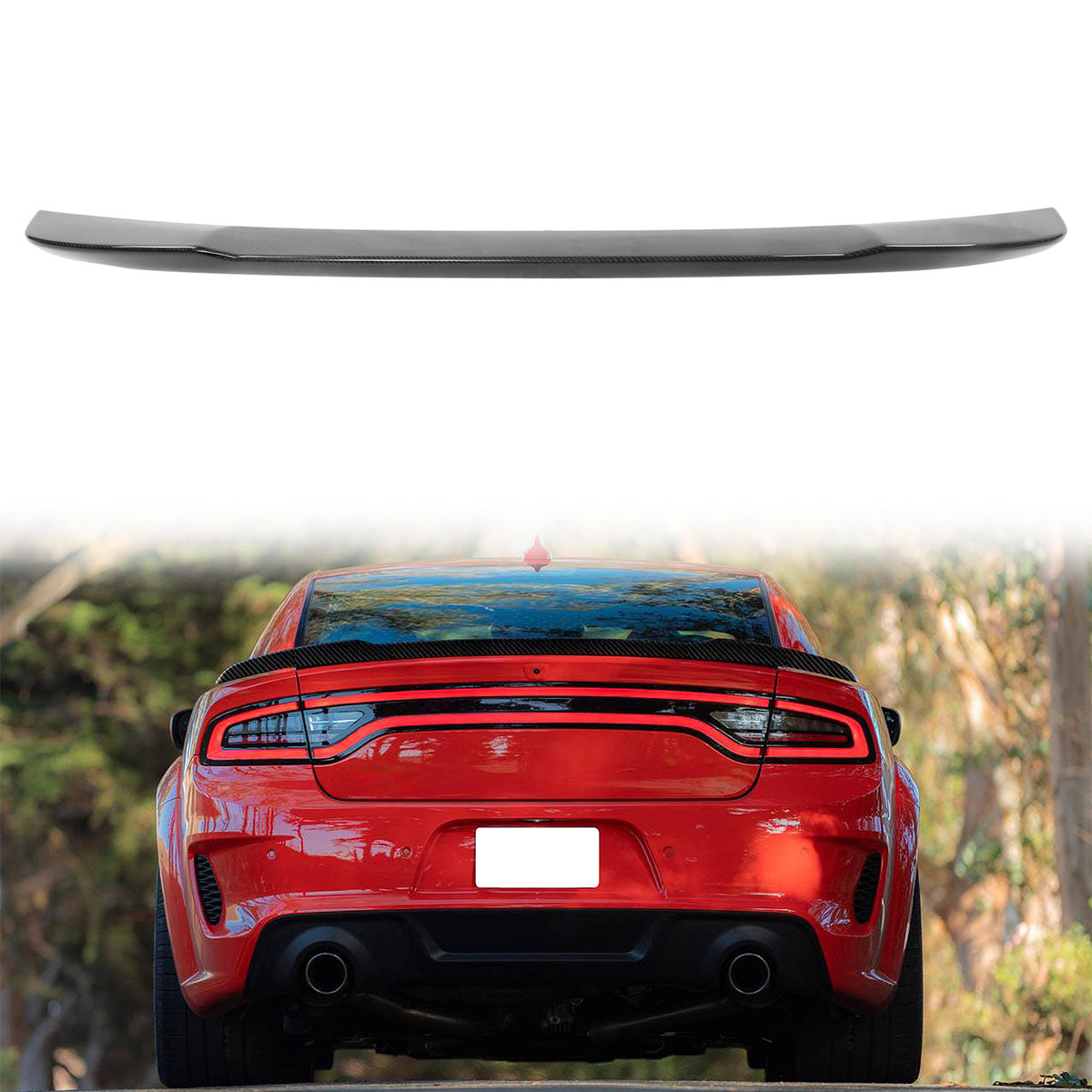 2015-2023 Dodge Charger SRT Style Rear Trunk Spoiler Wing Painted ABS