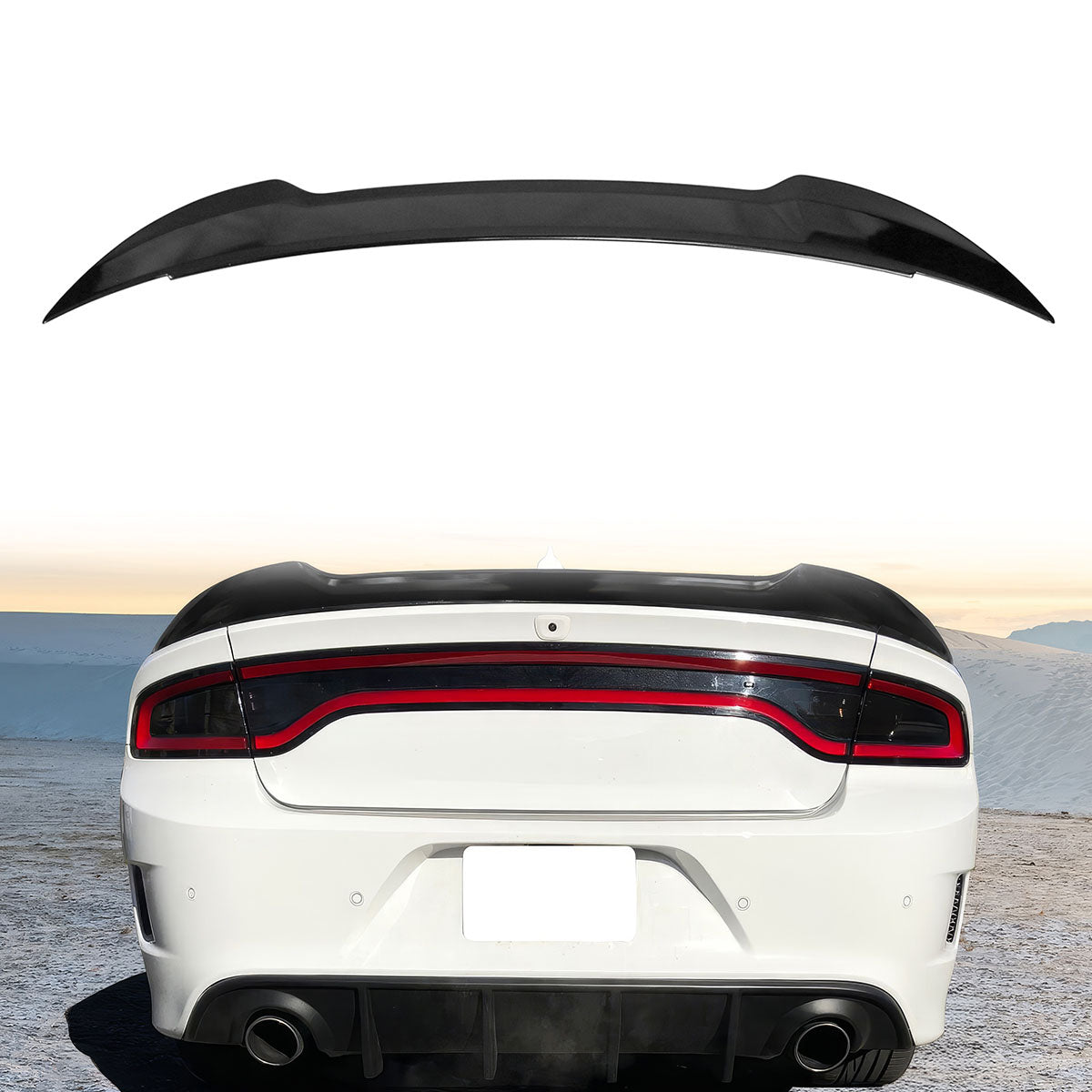2011-2023 Dodge Charger V3 Style Rear Trunk Spoiler Wing ABS