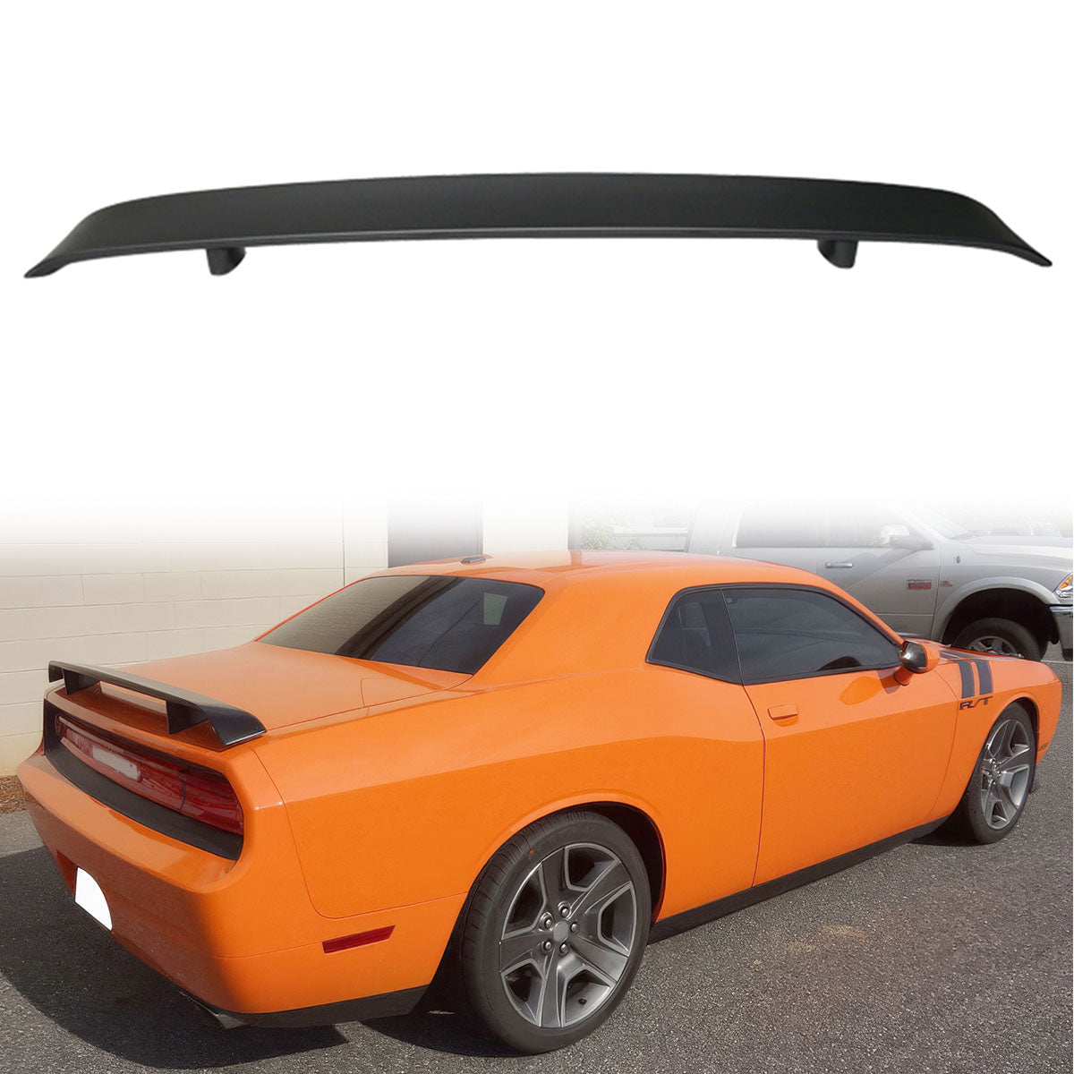 2008-2023 Dodge Challenger Painted Color ABS Rear Trunk Spoiler Wing