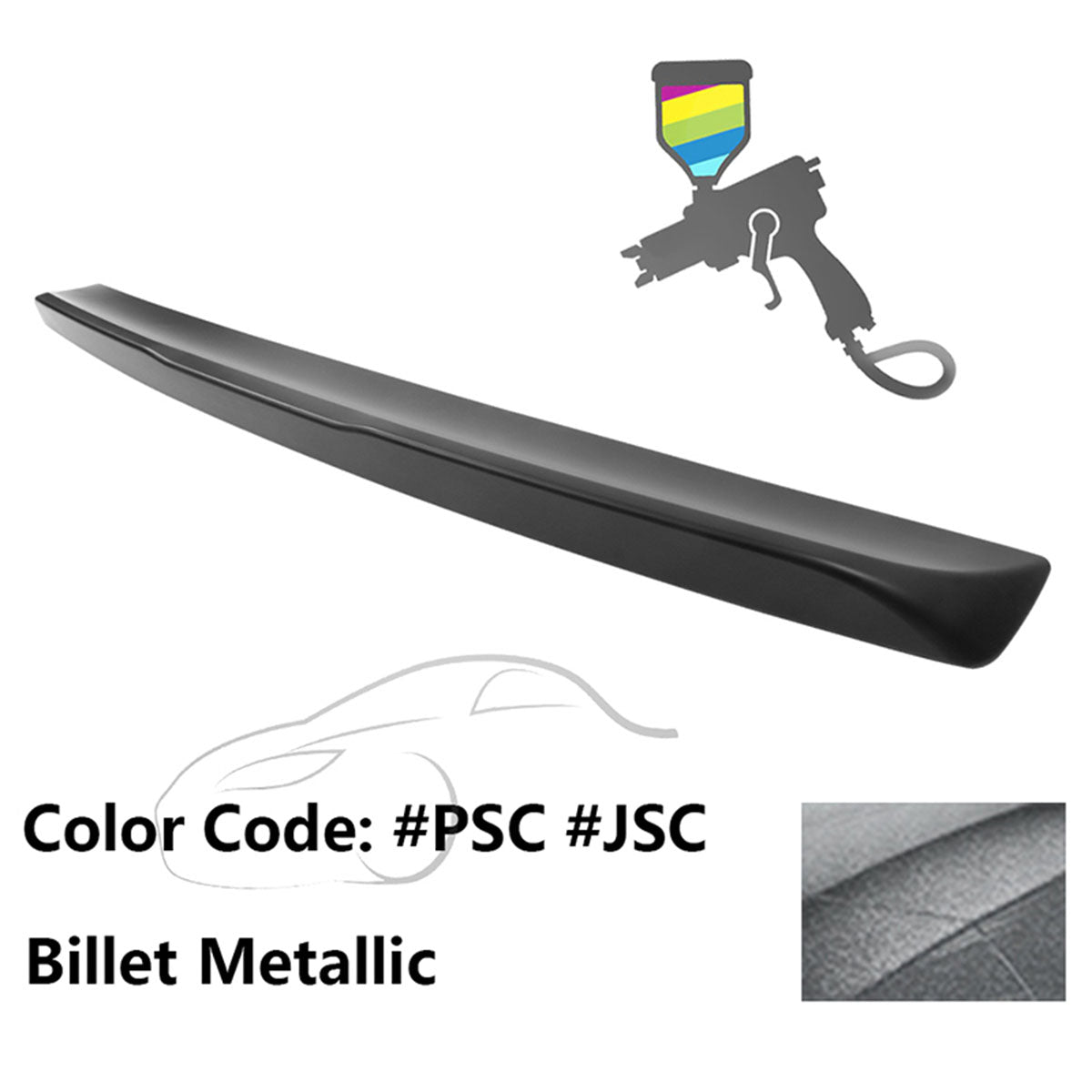 2015-2023 Dodge Challenger OE Style No Camera Hole Trunk Spoiler ABS