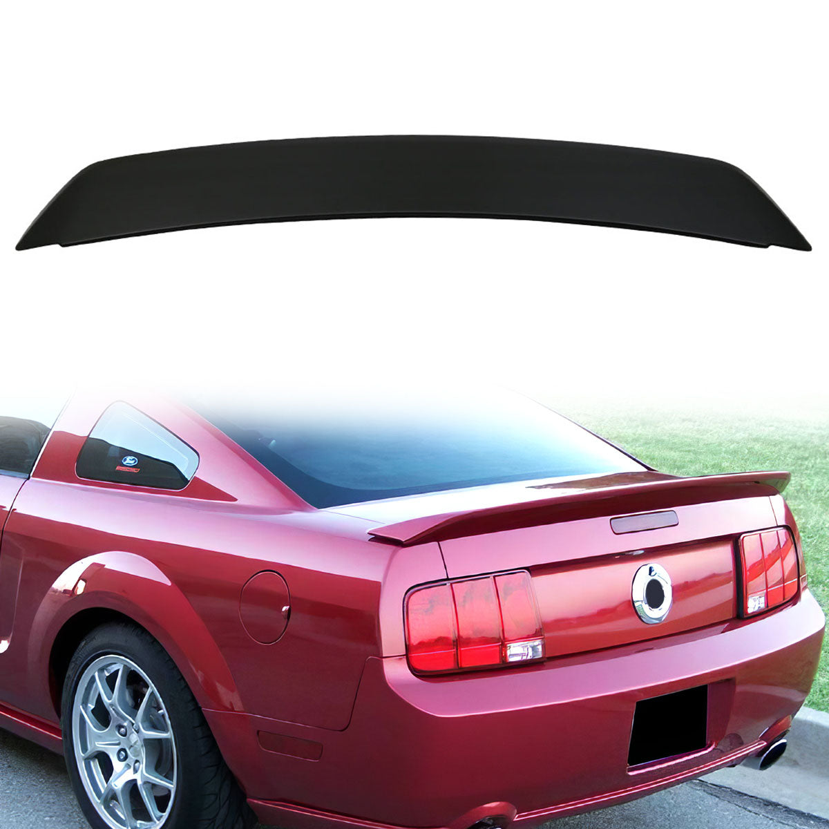 2005-2009 Ford Mustang Rear Trunk Spoiler Ducktail Wing Lip ABS
