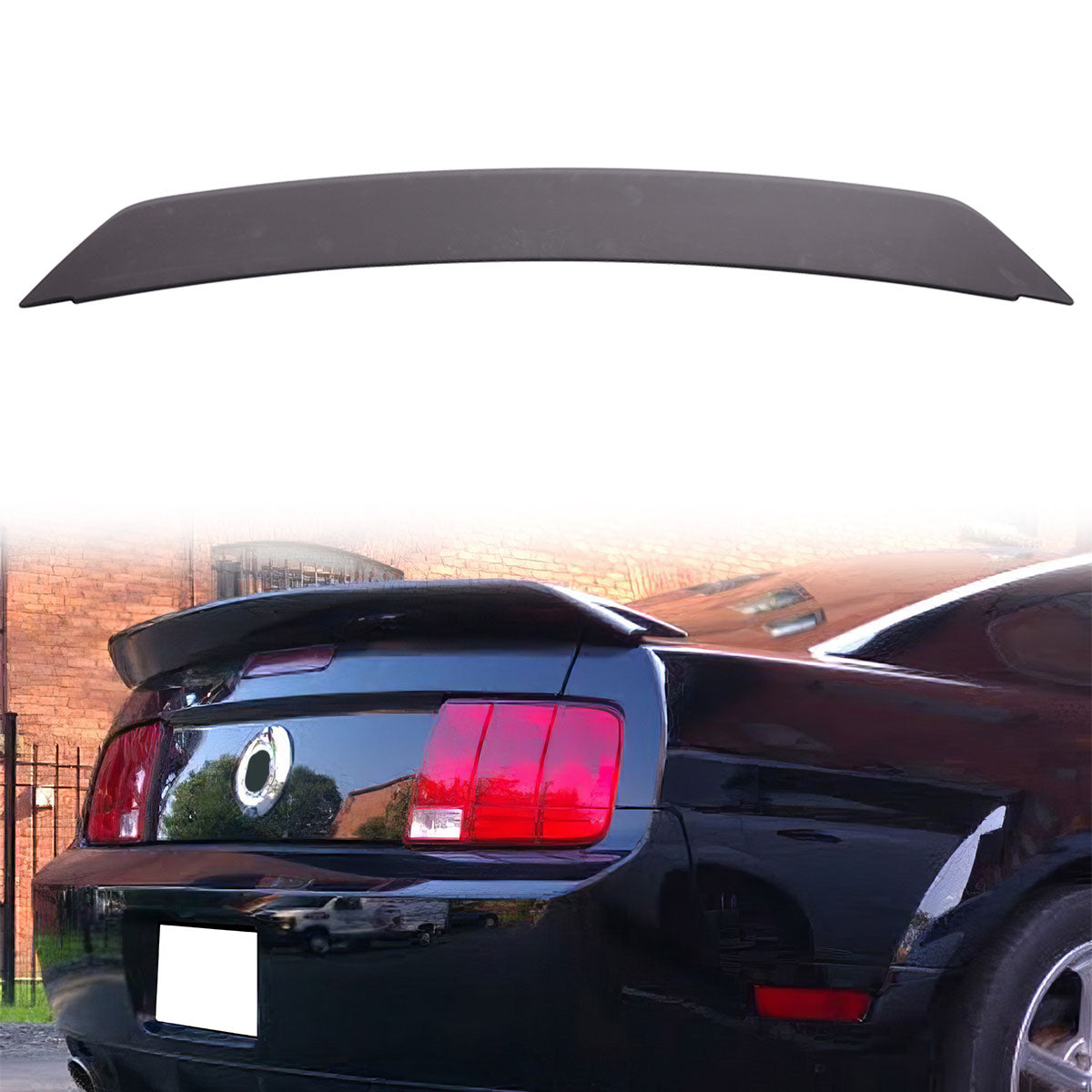 2005-2009 Ford Mustang Rear Trunk Spoiler Ducktail Wing Lip ABS