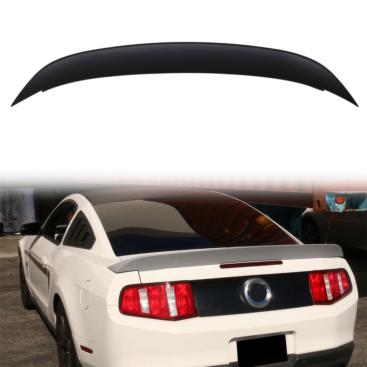 2010-2014 Ford Mustang D Style Rear Trunk Spoiler Ducktail Wing ABS