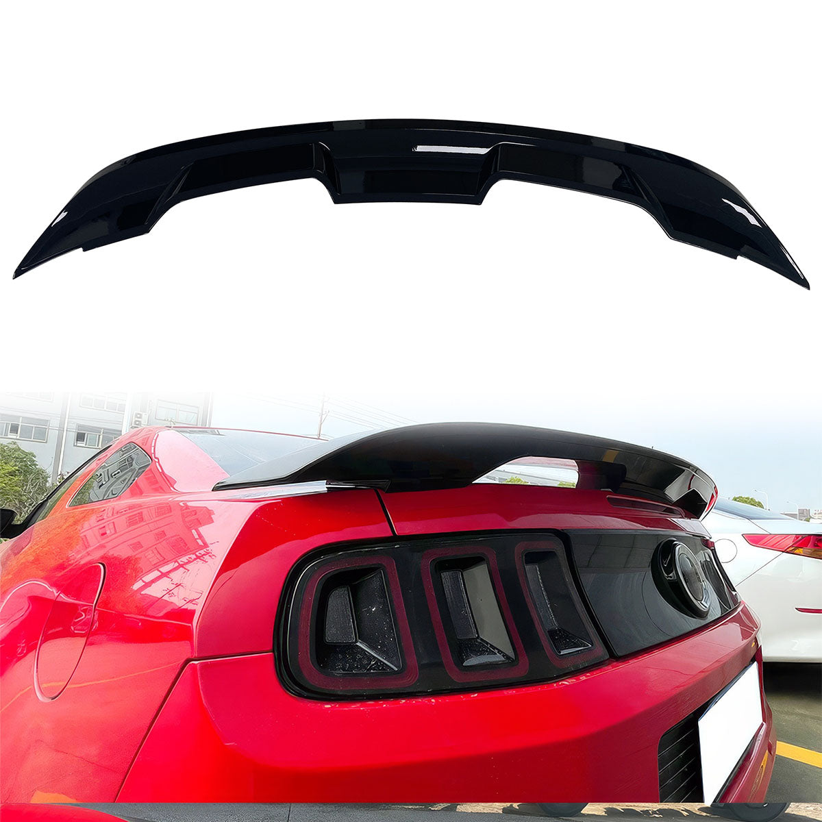 2010-2014 Ford Mustang 2020 GT500 Style Trunk Spoiler Wing ABS
