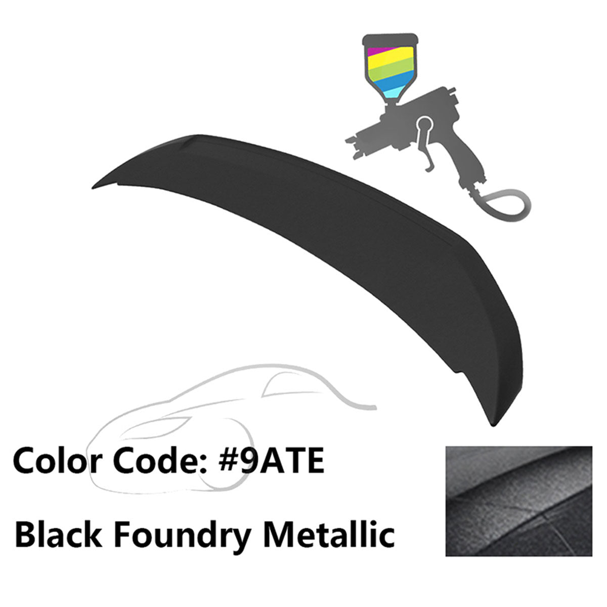 2010-2014 Ford Mustang GT500 Shelby Style Trunk Spoiler Wing ABS