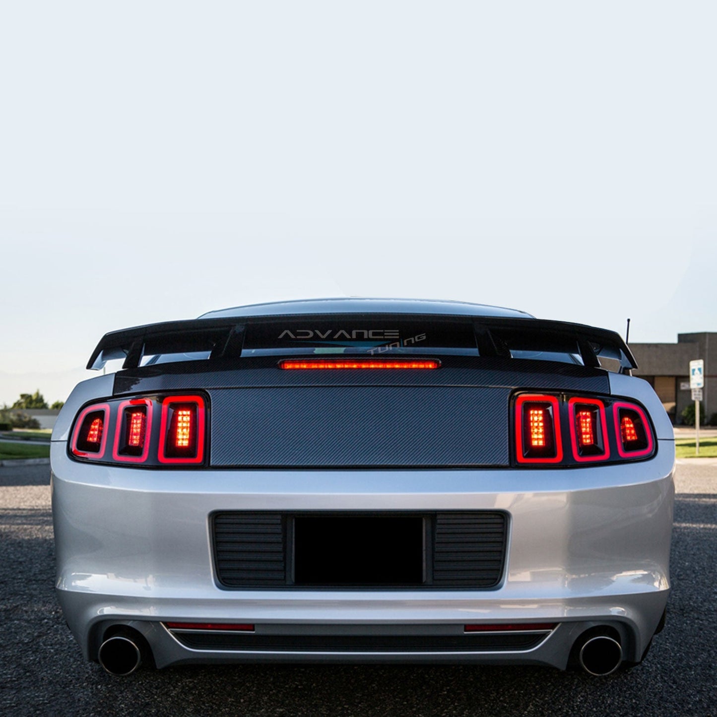 2010-2014 Ford Mustang LS Style Carbon Fiber Rear Trunk Spoiler Wing