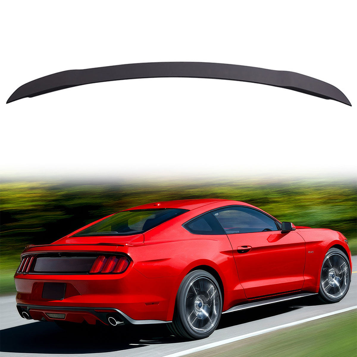 2015-2023 Ford Mustang GT Factory Style Painted Trunk Spoiler Wing