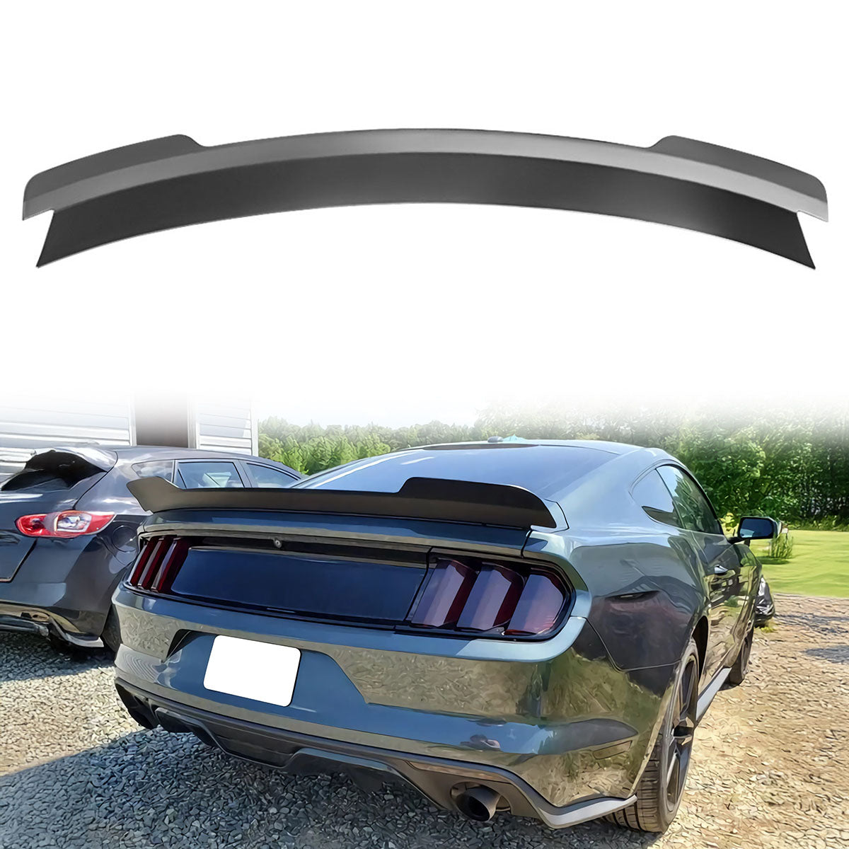 2015-2022 Ford Mustang MD Style Rear Trunk Spoiler Wing ABS