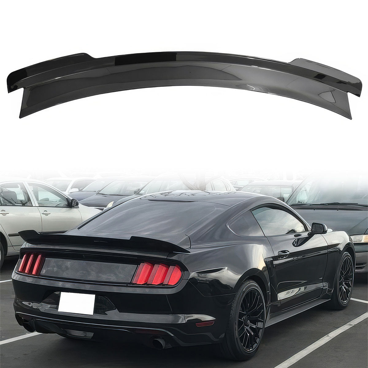 2015-2022 Ford Mustang MD Style Rear Trunk Spoiler Wing ABS