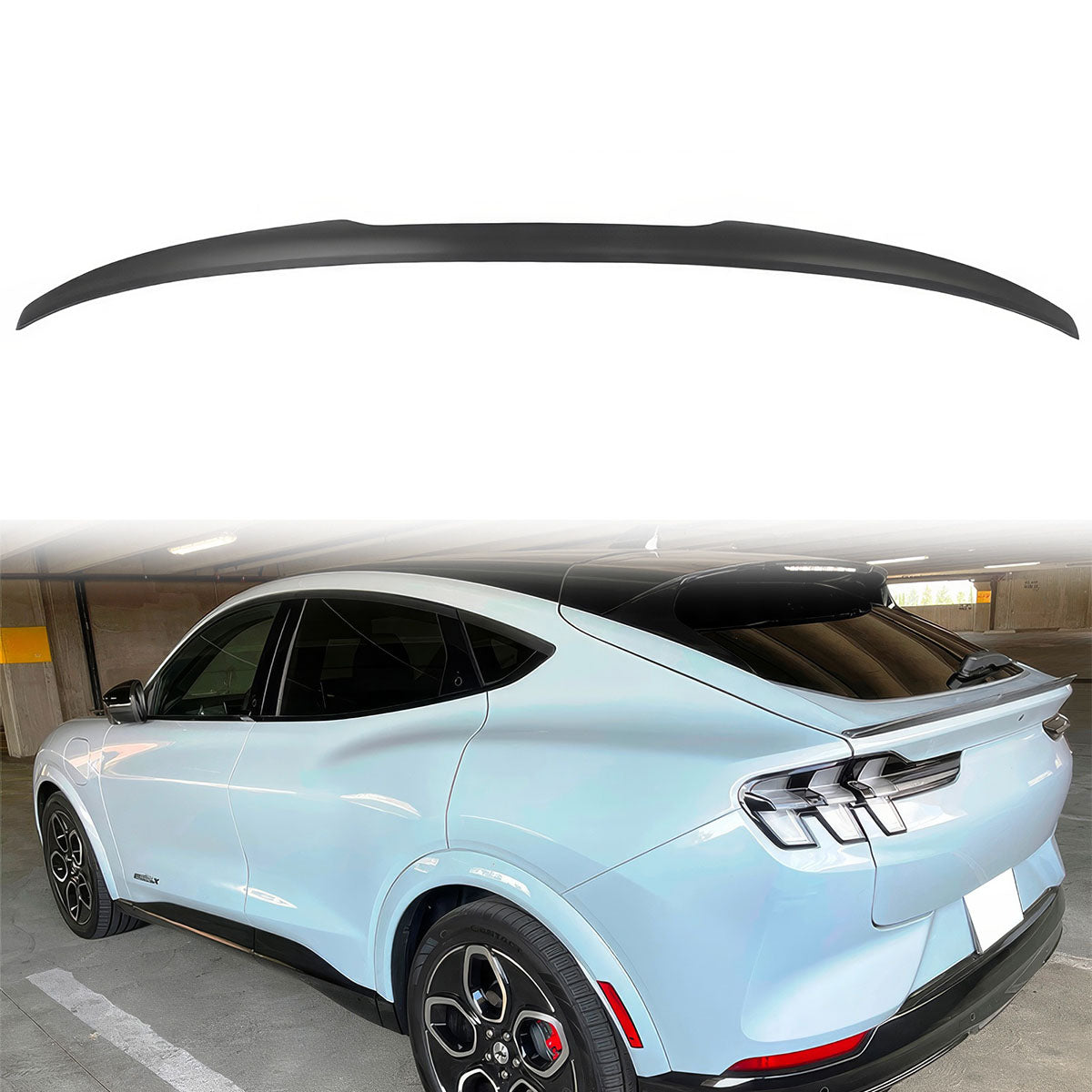 2021-2025 Ford Mustang Mach-E IK2 Style Trunk Spoiler ABS Wing